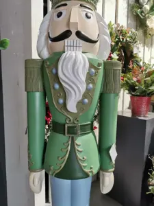 6ft Fibreglass Nutcracker Props/ Nutcracker Soldier 6 Ft Christmas Ornament/ Christmas Nutcracker Soldier Statue