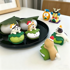 Gatto <span class=keywords><strong>Samurai</strong></span> Cartoon Daruma - Statuetta Portafortuna in Resina per Decorazione Casa e Ufficio, Figurina Decorativa come Regalo - Product Image 2