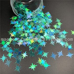 Polyester original en vrac, paillettes en forme d'étoile de bombe personnalisée, pour noël, offre spéciale, <span class=keywords><strong>2020</strong></span> - Product Image 6