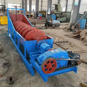 HSM 200tph Spiral Screw Log Sand Washing Plant Optimized Designed Silica Sand Washer Classifier