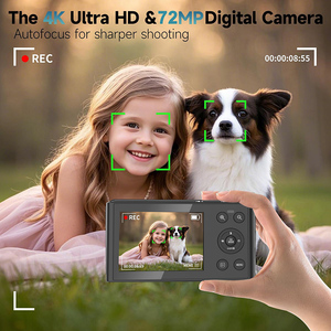 กล้องดิจิตอลบางเฉียบ 5K พกพาสะดวก โฟกัสอัตโนมัติ CMOS รองรับการ์ด TF ราคาประหยัด ถ่ายภาพและวิดีโอ กล้องคอมแพ็คแบบพกพา - Product Image 6