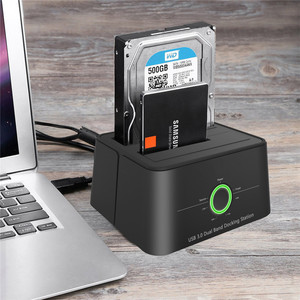 Siêu Tốc Độ USB 3.0 Bên Ngoài Ổ Đĩa Cứng Dock 3.5 "2.5 Bên Ngoài HDD SSD 2 Bay Docking Station SATA - Product Image 1