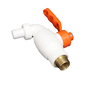 Tốt nhất bán Vòi Nước Nhà Bếp Trắng Đồng chủ đề bên ngoài <span class=keywords><strong>PP</strong></span> xử lý PPR phụ kiện đường ống nhựa lưu vực vườn vòi nước - Product Image 3