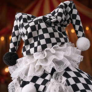 Muñeca Reborn de Vinilo de 18 Pulgadas con Disfraz de Payaso, Sombrero de Arlequín, Muñeca Recién Nacida para Juego de Imitación - Product Image 4