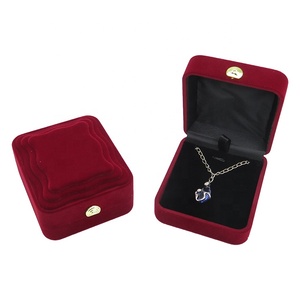 <strong>Manufacturers</strong> Spot <strong>Supply</strong> Wavy Velvet Flocking Series Pendent Box <strong>Jewelry</strong> Packaging Box Wholesale - Product Image 1