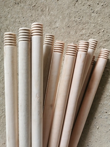 Artículos para el hogar Productos de limpieza Suministros para muebles Mangos de madera naturales Escoba Fregona palos - Product Image 4
