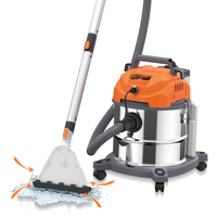 Aspirateur eau et poussière RAF R.8737 1380W, réservoir de poussière 12L, réservoir d'eau 12L, réservoir d'eau propre 4.2L, forte aspiration pour canapé, tapis et sols