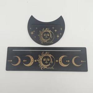 Nieuwe grensoverschrijdende houten zwarte decoratieve tarotkaart houten basisdisplaystandaard - Product Image 3
