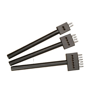 3 Cái/bộ 4Mm Pitch 2/4/6 Prong Leathercraft Công Cụ Đục Lỗ Khoảng Cách Thủ Công Vòng Hàng Lỗ Công Cụ Đục Lỗ - Product Image 1