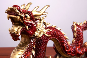 รูปปั้นมังกรทองเหลืองโบราณ งานโลหะสั่งทำพิเศษ ขนาดใหญ่ สไตล์จีน สำหรับตกแต่งสวน พร้อมน้ำพุ - Product Image 6