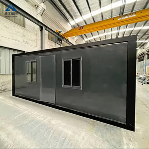 40ft prefab có thể gập lại Tiny di động tạm thời ký túc xá cửa hàng Z Gấp thiết kế thép <span class=keywords><strong>container</strong></span> nhà bánh sandwich Bảng điều khiển cho văn phòng - Product Image 1
