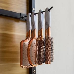 Gloway Set di 4 Spazzole Districanti in Plastica <span class=keywords><strong>per</strong></span> <span class=keywords><strong>Capelli</strong></span> Ricci Effetto Marmo, Include <span class=keywords><strong>Spazzola</strong></span> Paddle, <span class=keywords><strong>Spazzola</strong></span> Cuscino e <span class=keywords><strong>Spazzola</strong></span> Rotonda <span class=keywords><strong>per</strong></span> Asciugatura con Phon - Product Image 2