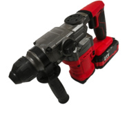 Marteau perforateur électrique sans fil professionnel pour démolition de béton, 1200 tr/min, 5500 bpm, 30 mm, avec 2 batteries et chargeur