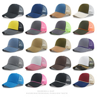 Casquette Trucker 5 Panneaux Vierge de Haute Qualité en Mousse avec Corde Décorative, Impression de Logo Personnalisé, Casquettes Trucker Snapback pour Hommes, Extérieur