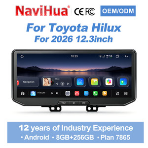 หน้าจอวิทยุติดรถยนต์ Android ขนาด 12.3 นิ้ว รุ่นใหม่ สำหรับ Toyota Hilux ปี 2025 2026 ชุดหัวหน้าจออัตโนมัติ เครื่องเล่นมัลติมีเดีย Carplay ระบบนำทาง GPS - Product Image 1