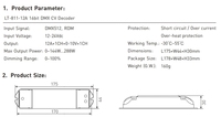 Decodificador DMX/RDM de Voltaje Constante de 16 bits LTECH, Comunicación de Señal DMX512, Lectura/Escritura Remota de Direcciones DMX