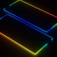 800x300 Design personnalisé Lumineux RGB LED Base en caoutchouc Tapis de jeu Tapis de souris plat Tapis de souris de jeu Rgb Led Tapis de souris
