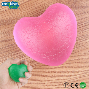 Chine Usine Directe Vente <span class=keywords><strong>TPR</strong></span> <span class=keywords><strong>En</strong></span> Forme De Coeur Balle Anti-Stress Poignée Ballon De Fitness - Product Image 3