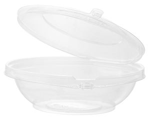 Bol à salade en plastique jetable durable sécurisé sans déchirement bande inviolable boîte alimentaire à emporter - Product Image 4