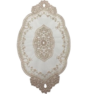 Manteles individuales con encaje floral, posavasos para mesa de café, decoraciones, cojines para sofá, accesorios vintage para fotografías, cubierta de encaje - Product Image 5
