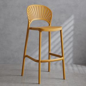 Meubles d'extérieur modernes, chaises hautes, coque en <span class=keywords><strong>plastique</strong></span>, <span class=keywords><strong>tabouret</strong></span> <span class=keywords><strong>de</strong></span> <span class=keywords><strong>bar</strong></span>, chaises hautes <span class=keywords><strong>de</strong></span> restaurant d'extérieur pour comptoir <span class=keywords><strong>de</strong></span> <span class=keywords><strong>bar</strong></span> - Product Image 5