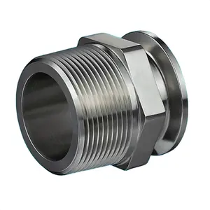 Peças de transmissão de pistão mecânico de alta velocidade com flange de conexão roscada de metal de alta qualidade CNC