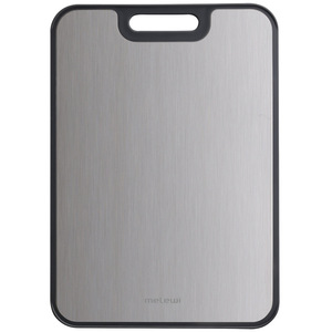 Planche à découper rectangulaire en acier inoxydable 304, épaisse, lavable au lave-vaisselle, pour usage domestique - Product Image 2