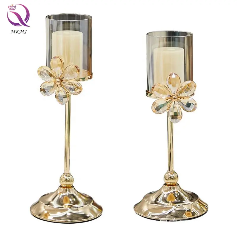 Cheap Factory Wedding Candlestick For Wedding Party Centerpieces Table Decorations Metal Gold butterfly Candle holder