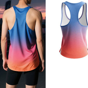 Chaleco de Running Profesional para Hombre, Camiseta sin Mangas para Maratón, Secado Rápido, Transpirable, Ropa Deportiva para Atletismo, Impresión Personalizada - Product Image 2