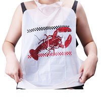 Attachez les bavoirs adultes jetables de dos bavoirs dinants jetables pour des adultes en plastique imperméable