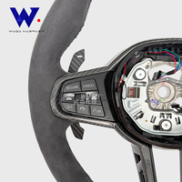 Volant en fibre de carbone et suède pour Toyota Supra GR A90 MK5 MK4 2019-2026 BMW G20 G30 G38 F10 F20 F30, remplacement direct