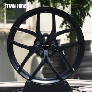 Jantes de voiture TITAN FORCE 18 19 20 21 pouces 5x114.3, roues forgées sur mesure, finition noire mate pour <span class=keywords><strong>Nissan</strong></span> GTR R35 370Z <span class=keywords><strong>Qashqai</strong></span> Infiniti G37 - Product Image 1