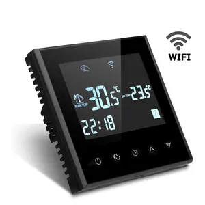 Tuya Memory Function Touch Screen LCD Weekly Programmable Smart Home Wifi Room Thermostat Used For Floor Electric Heating Part