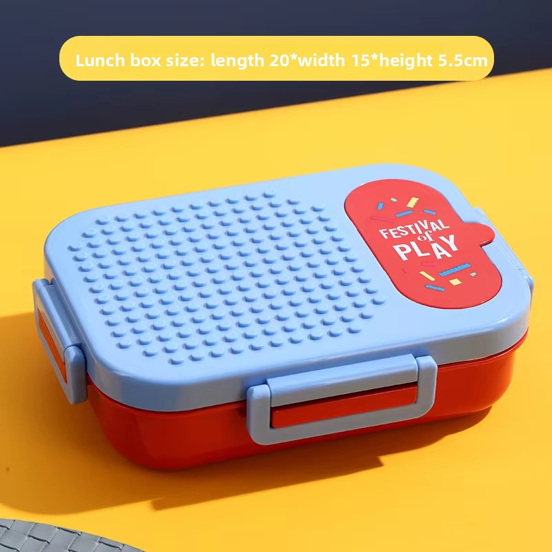 Blue No building blocks 3 compartments
