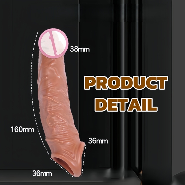 silicone sleeve sex toy Mechanical Fantasy Cock Sleeve – 4.5″ Silicone Extender for Power & Co –  BeastGasm main image 0