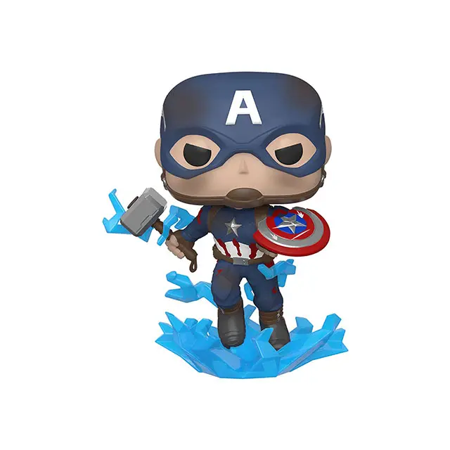 Fun-ko Pop Marvel Captain America with Broken Shield & Mjoinir