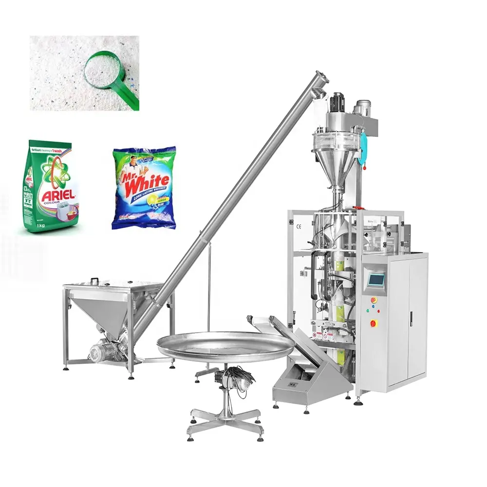 100g 500g 1kg 2kg 5kg Flour Detergent Washing Powder Filling Packing Machine Feed Packaging Sealing Machine