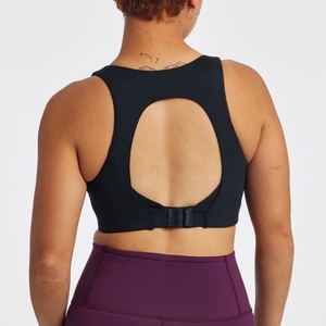 Sujetador deportivo de alto impacto, sin tirantes, con un solo hombro y cuello alto, con tiras, para fitness, de máxima sujeción, modelo All in Motion Crop. - Product Image 5