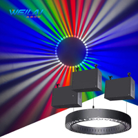 Projecteur LED cinétique professionnel avec contrôle DMX512, système de levage à 3 treuils, effet Pixel Wash Beam RGBW, 600W, diamètre 1m/1.2m/1.5m