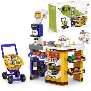 Mini Supermarché Jouet : Caisse Enregistreuse, Scanner, Panier de Courses – Jeu d'Imitation pour Enfants - Product Image 1