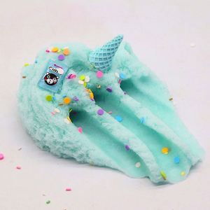 Kit DIY de Slime Azul de Navidad: Nubes, Unicornios, Corazones, Lentejuelas, Espuma Esponjosa, Nieve, Mantequilla, Aroma a Algodón de Azúcar y Helado - Product Image 4