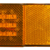 24V IP67 Rectangle Ambre Indicateur Side Marker Lights LED Truck Trailer Light avec Réflecteur LED Truck Side Lights
