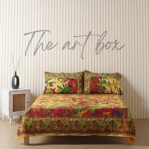 Juego de sábanas de algodón 100% ecológicas indias, colcha de Mandala moderna con Árbol de la vida, colcha de cama colorida, juegos de fundas de almohada elegantes - Product Image 1