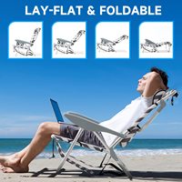 Chaise de plage pliable de luxe réglable, design d'usine, logo, chaise de camping en plein air, randonnée, pêche, bronzage