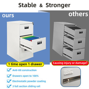 Văn Phòng Sử Dụng Thép <span class=keywords><strong>2</strong></span> 3 4 Rộng Ngăn Kéo Bên Treo Nội Các Tập Tin - Product Image 6
