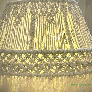 Lámpara Decorativa de Pared de Macramé Hecha a Mano Estilo Boho, Atrapasueños de Algodón para Dormitorio o Sala de Estar, Precio de Fábrica - Product Image 4