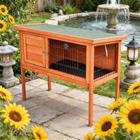 Cage pour lapin en bois de haute qualité, écologique, respirante, imperméable, à double couche, pour l'extérieur, à vendre