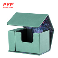 Boîte de rangement pour cartes de jeu en cuir PU, impression personnalisée, pour plus de 100 cartes, pour cartes de jeu de société, cartes à collectionner Dragon, YuGiOh, Shield Cover Deck Box