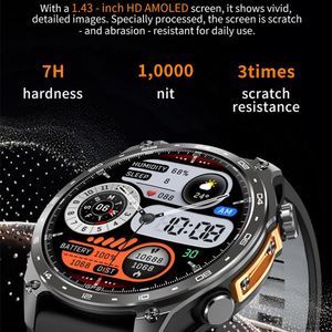 Reloj Inteligente ERON Amoled HD300Pro con GPS, Mapa Fuera de Línea, Linterna, 4GB de Almacenamiento, Resistente al Agua 3ATM, Reloj Deportivo para Hombre - Product Image 3