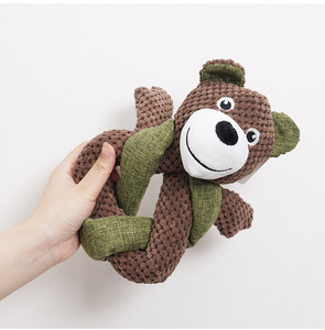 Ağır agresif <span class=keywords><strong>Chewers</strong></span> için hiçbir doldurma kırışık gıcırtılı köpek oyuncakları - Product Image 5